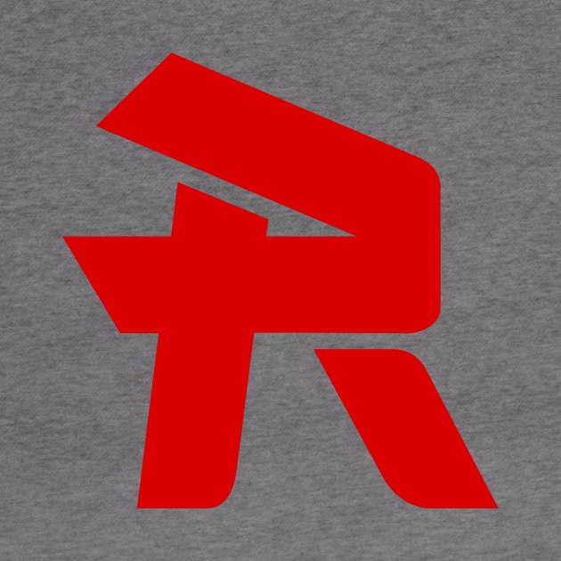 Letter R Logo Red Design Gift by Super Fresh Art